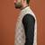 Ivory thread and pearl embroidered nehru jacket 