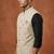 Cream thread and sequins work nehru jacket 
