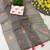 Black linen printed saree with unstitched blouse piece