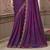 Purple soft silk blend embroidered saree with unstitched blouse piece