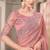 Pink soft silk blend embroidered saree with unstitched blouse piece