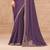 Lavender georgette embroidered saree with unstitched blouse piece