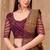 Mehendi satin georgette embroidered saree with unstitched blouse piece