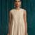 Ivory pink embroidered raw silk co ord set
