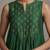 Green embroidered dupion silk co ord set