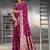 Purple Banarasi Satin Silk Saree with Silver Zari & Thread & Rich Traditional Pallu