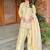 Designer japan satin top with farshi palazzo & organza dupatta          embroidered party wear suit set