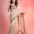  space satin bits sequence work saree with contrast running blouse for wedding & party wea