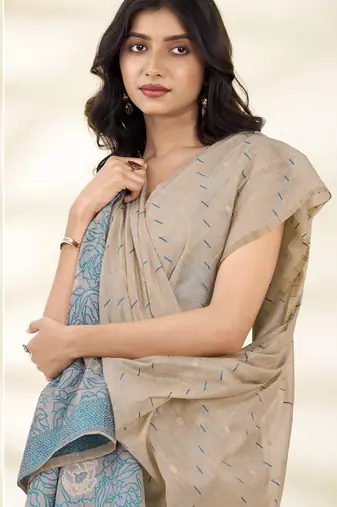 cotton saree ethnic wear saree set for festive & casual wear