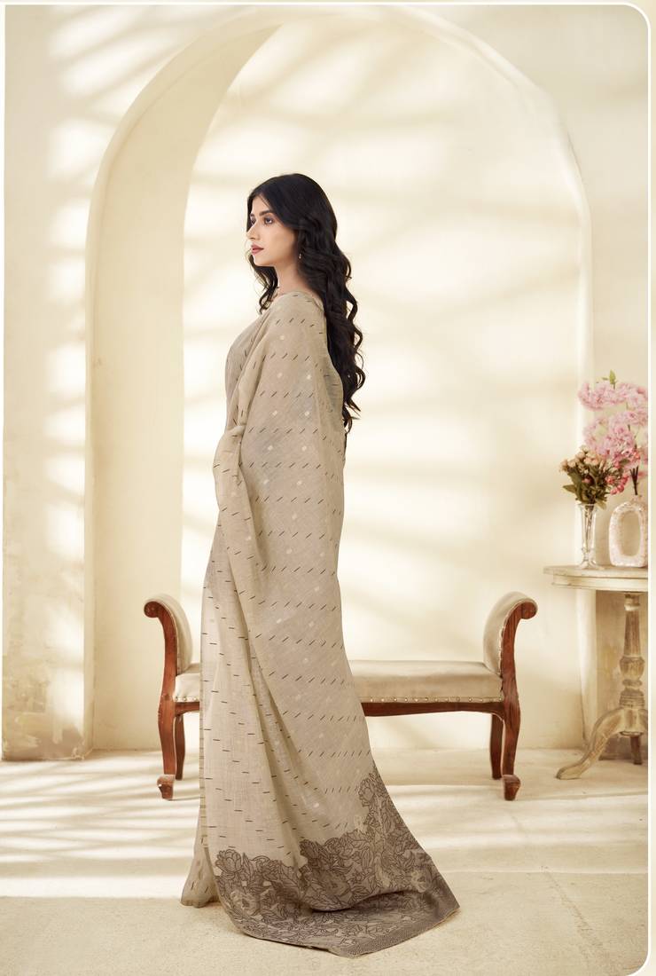 cotton saree ethnic wear saree set for festive & casual wear