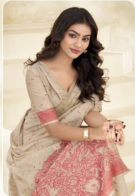 cotton saree ethnic wear saree set for festive & casual wear 3