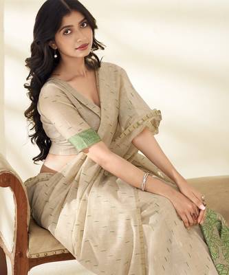 cotton saree ethnic wear saree set for festive & casual wear 3