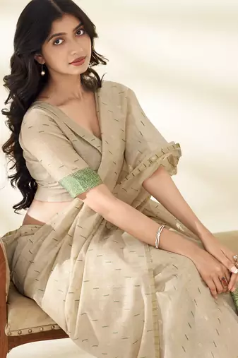 cotton saree ethnic wear saree set for festive & casual wear