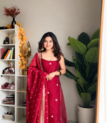 jimi choo embroidered kurta palazzo set with dupattasequins work ethnic party wear suit
