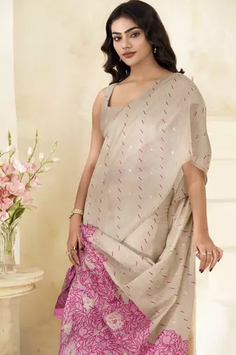cotton saree ethnic wear saree set for festive & casual wear