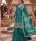  crepe top lehenga with net dupattasequins embroidered party wear lehenga set for women