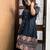 Black Floral Border Midi Dress for Women|Boho Printed Hem Dress|Trendy Ethnic Western Dress for Girls & Women