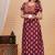Women's Pure Cotton Rajasthani Printed Designer Embroidered Nighty For Casual Wear & Comfort Wear