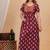 Women's Pure Cotton Rajasthani Printed Designer Embroidered Nighty For Casual Wear & Comfort Wear