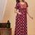 Women's Pure Cotton Rajasthani Printed Designer Embroidered Nighty For Casual Wear & Comfort Wear
