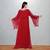 Red Gold-Embellished Kaftan Abaya
