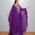 Royal Purple Embroidered Butterfly Kaftan