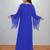 Electric Blue Zari Embroidered Kaftan Dress