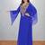 Electric Blue Zari Embroidered Kaftan Dress