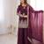Women        s fendy silk embroidered sharara palazzo suit with dupatta | ready to wear party wear set