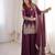 Women        s fendy silk embroidered sharara palazzo suit with dupatta | ready to wear party wear set