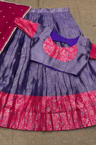 South Indian Festive Silk Lehenga Choli