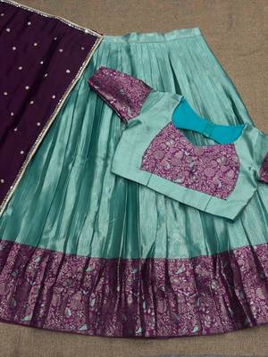 South Indian Festive Silk Lehenga Choli 2