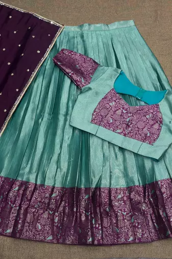 South Indian Festive Silk Lehenga Choli
