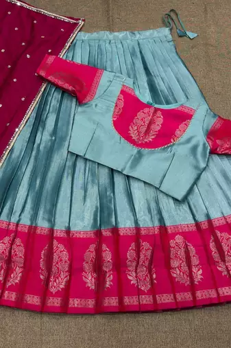 New Traditional South Indian Festive Silk Lehenga Choli