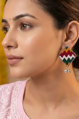 Multi color handcraft earrings