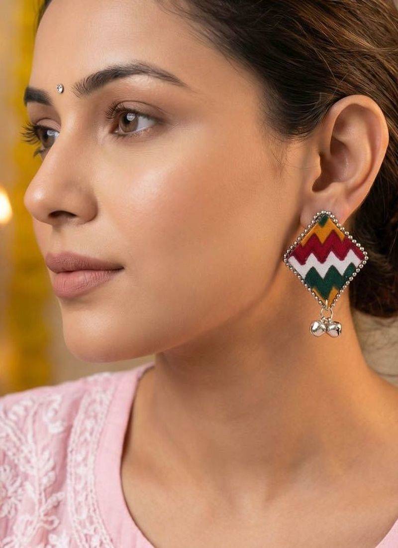 Multi color handcraft earrings