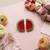 Red color handcraft earrings