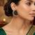 Black color handcraft earrings