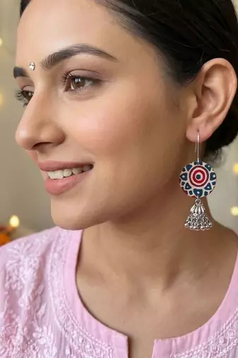 Multi color handcraft earrings