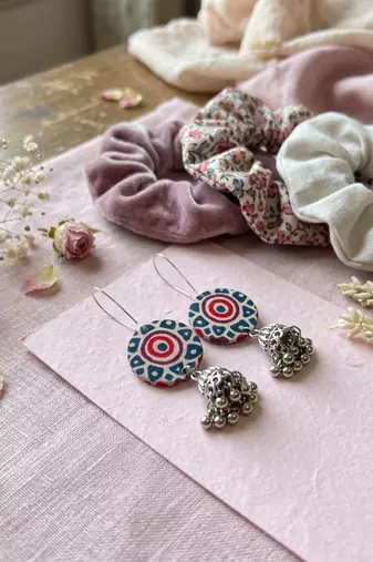 Multi color handcraft earrings