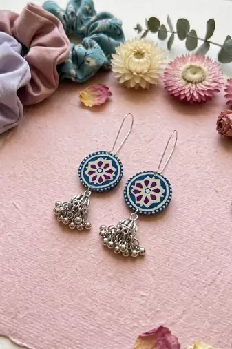 Multi color handcraft earrings
