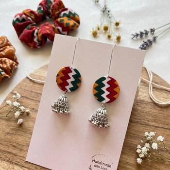 Multi color handcraft earrings 1