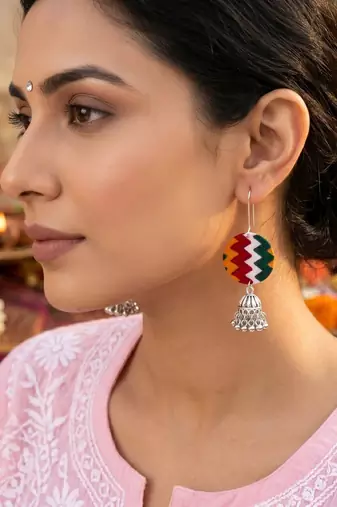 Multi color handcraft earrings