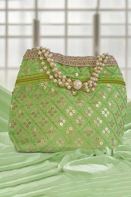 Green potali bags for women handbags  3