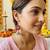 Red color handcraft earrings