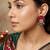 Maroon color handcraft earrings