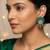 Green color handcraft earrings