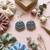 Rama green color handcraft earrings