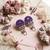 Purple color handcraft earrings