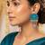 Rama green color handcraft earrings